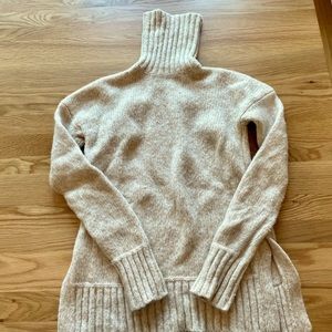 Everlane The Cloud Turtleneck in Heathered Ivory